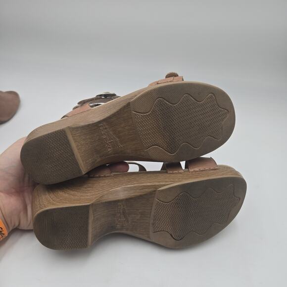 Dansko Sacha Tan Burnished Leather Women's Comfort Sandal - EU 40 US 9.5 - Picture 8 of 9